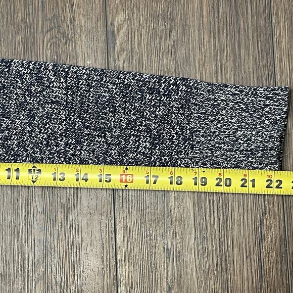 H&M L.O.G.G. Men’s Shawl Collar Knit Sweater Navy White Cotton Size Small - Picture 4 of 9